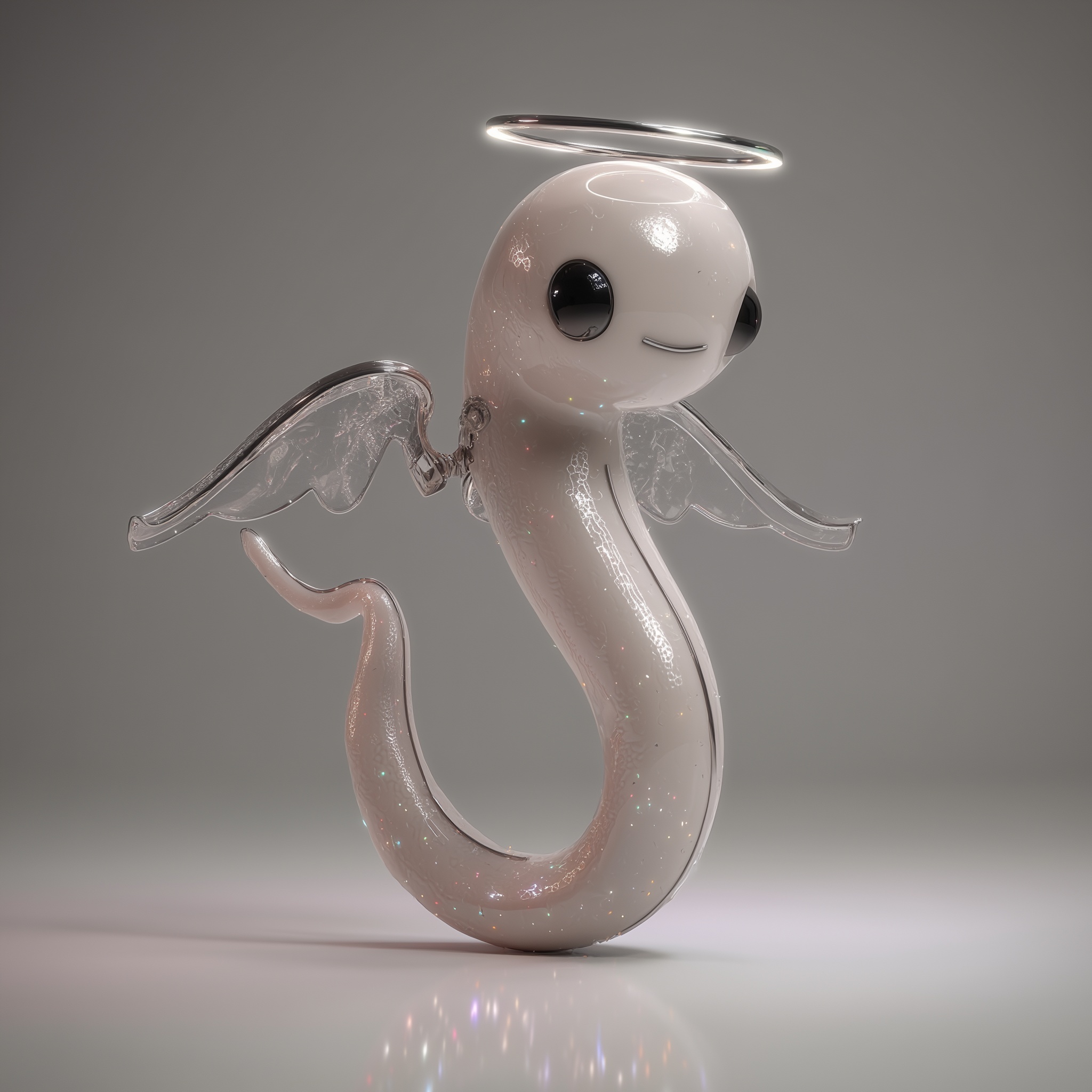 Serpentine angel ornament